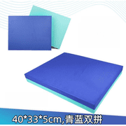Mictong balance yoga mat, thick balance foam mat, non slip yoga balance mat, high-quality TPE exercise balance mat, for home gym, yoga practice and fitness training, Green + Blue, 1 piece