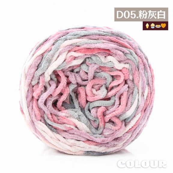 Mictong coarse wool yarn, 160g wool yarn, crochet and knitting wool yarn, DIY project soft knitting wool yarn, high-quality knitting wool yarn, knitting coarse wool yarn, 1 piece, Style E