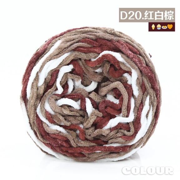 Mictong coarse wool yarn, 160g wool yarn, crochet and knitting wool yarn, DIY project soft knitting wool yarn, high-quality knitting wool yarn, knitting coarse wool yarn, 1 piece, Style T