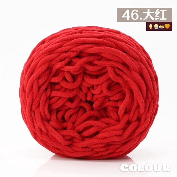 Mictong coarse wool yarn, 160g wool yarn, crochet and knitting wool yarn, DIY project soft knitting wool yarn, high-quality knitting wool yarn, knitting coarse wool yarn, 1 piece, Dark red
