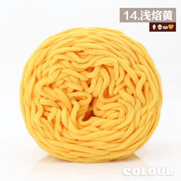 Mictong coarse wool yarn, 160g wool yarn, crochet and knitting wool yarn, DIY project soft knitting wool yarn, high-quality knitting wool yarn, knitting coarse wool yarn, 1 piece, Light orange