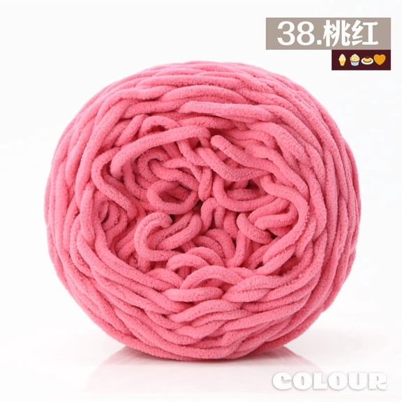Mictong coarse wool yarn, 160g wool yarn, crochet and knitting wool yarn, DIY project soft knitting wool yarn, high-quality knitting wool yarn, knitting coarse wool yarn, 1 piece, Dark pink