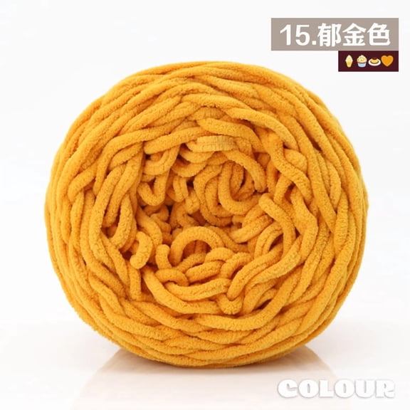 Mictong coarse wool yarn, 160g wool yarn, crochet and knitting wool yarn, DIY project soft knitting wool yarn, high-quality knitting wool yarn, knitting coarse wool yarn, 1 piece, Orange