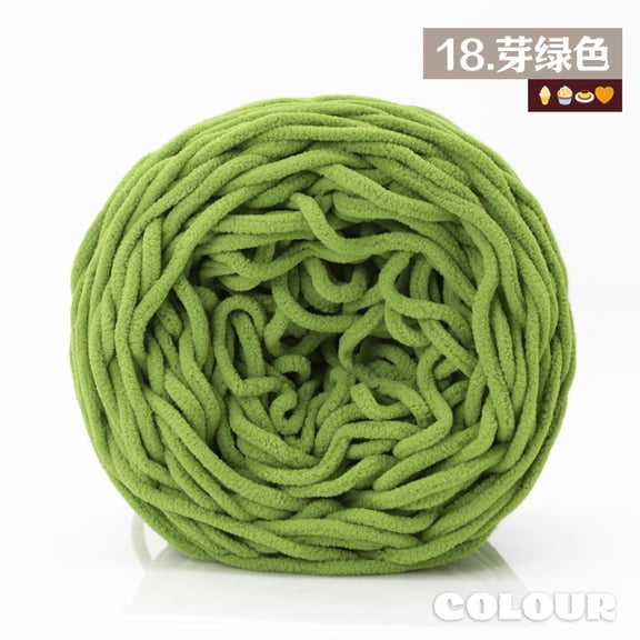 Mictong coarse wool yarn, 160g wool yarn, crochet and knitting wool yarn, DIY project soft knitting wool yarn, high-quality knitting wool yarn, knitting coarse wool yarn, 1 piece,green