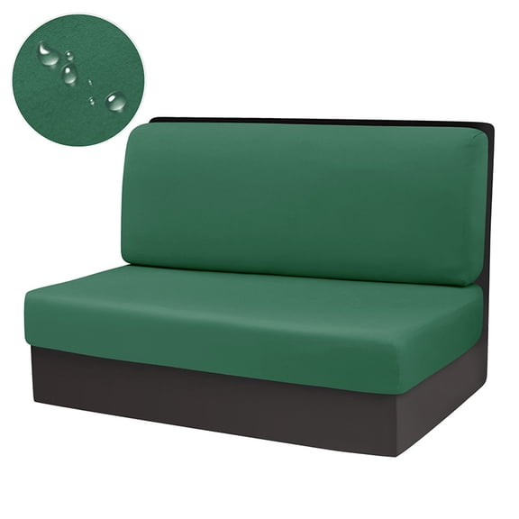 Mictong elastic dining table cushion cover, rectangular dining chair cushion cover, dining table protective cover, suitable for camping table sofa cover and cushion cover, 1 set, green