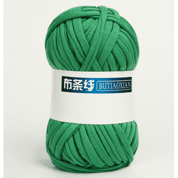 Mictong hand woven coarse yarn, 100g thick woven yarn, soft blended hand woven yarn for beginners, suitable for handicrafts, DIY bags, and creative handicrafts, 1 piece, green