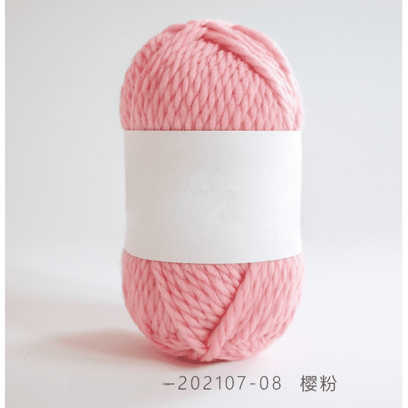 Mictong hand woven wool yarn, 50g fine spun wool yarn, high-quality wool yarn for crochet, suitable for handicrafts, DIY projects, and creative crafts, 1 piece, pink