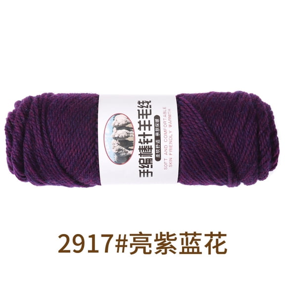 Mictong high-quality wool yarn, 100g finely spun thick knitted wool yarn, used for crochet and knitting, wool yarn suitable for DIY crafts, scarves, hats, clothing, 1 piece, Style B