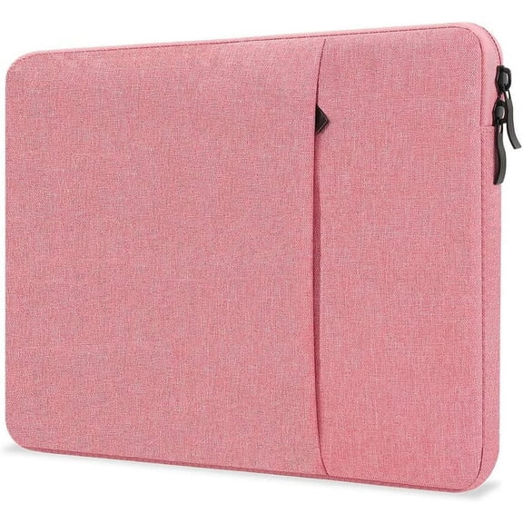 Mictong laptop protective case, 13 inch laptop bag suitable for most models, computer accessories travel portable canvas bag protective case simple protective case, pink, 1 piece