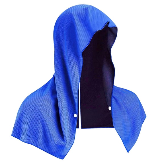 Mictong outdoor sports towel, 23.63 * 11.82 inch quick drying fitness towel, super sweat absorbing towel, sun protection and cooling towel, lightweight fitness towel, 1 piece, dark blue