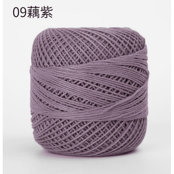 Mictong pure cotton crochet thread, 50g fine spun yarn, soft yarn, suitable for crochet and hand weaving, suitable for DIY crafts, exquisite accessories, Size 3, 3 pieces, Lotus Purple