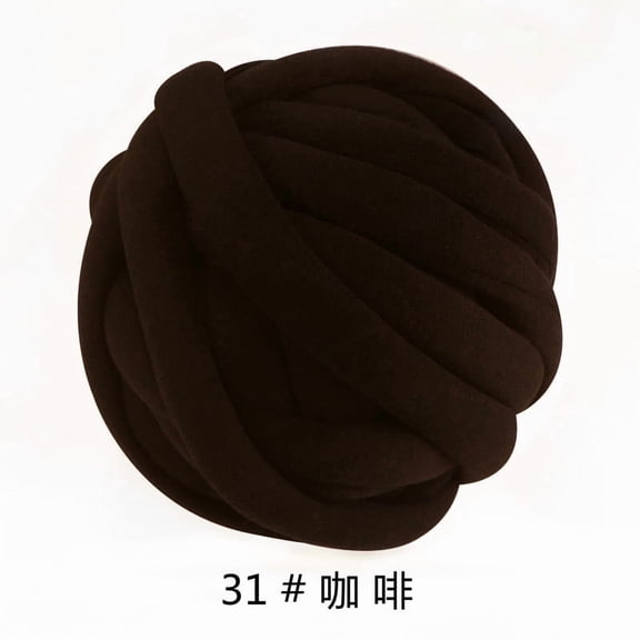 Mictong roving is used for crochet weaving, 250g roving is used for hand weaving and crochet weaving, crochet weaving blanket, suitable for DIY craft projects, 1 piece, Dark brown