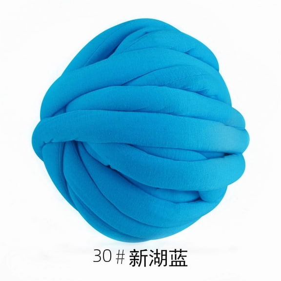 Mictong roving is used for crochet weaving, 250g roving is used for hand weaving and crochet weaving, crochet weaving blanket, suitable for DIY craft projects, 1 piece, Lake blue