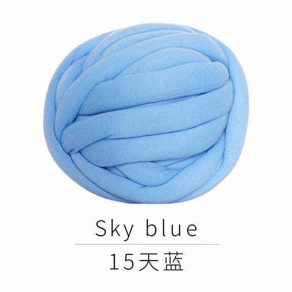 Mictong roving is used for crochet weaving, 250g roving is used for hand weaving and crochet weaving, crochet weaving blanket, suitable for DIY craft projects, 1 piece, Light blue
