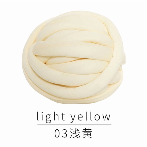 Mictong roving is used for crochet weaving, 250g roving is used for hand weaving and crochet weaving, crochet weaving blanket, suitable for DIY craft projects, 1 piece, Light yellow