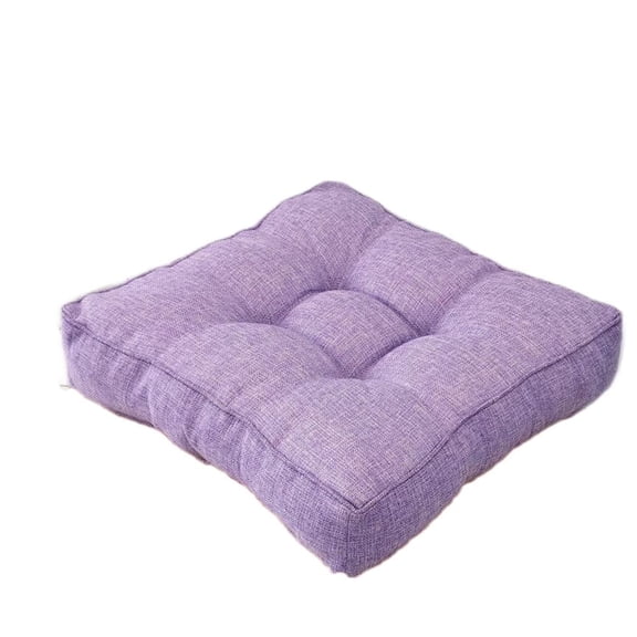 Mictong square floor cushion cushion, soft and thick yoga meditation cushion, leisure seat, 15.7 * 15.7 inches, purple, 1 piece