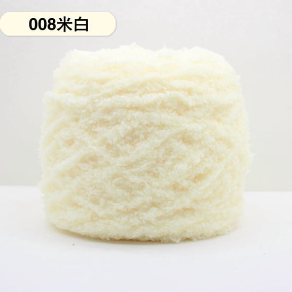 Mictong wool yarn for weaving, 100g soft wool yarn, high-quality wool blend yarn, ideal choice for DIY crafts, knitted wool yarn, winter accessories and home decoration, 2 piece, Beige