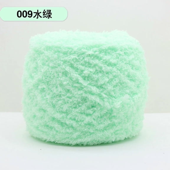 Mictong wool yarn for weaving, 100g soft wool yarn, high-quality wool blend yarn, ideal choice for DIY crafts, knitted wool yarn, winter accessories and home decoration, 2 piece, Light green