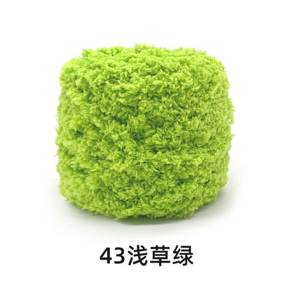 Mictong wool yarn for weaving, 100g soft wool yarn, high-quality wool blend yarn, ideal choice for DIY crafts, knitted wool yarn, winter accessories and home decoration, 2 piece, Green style B