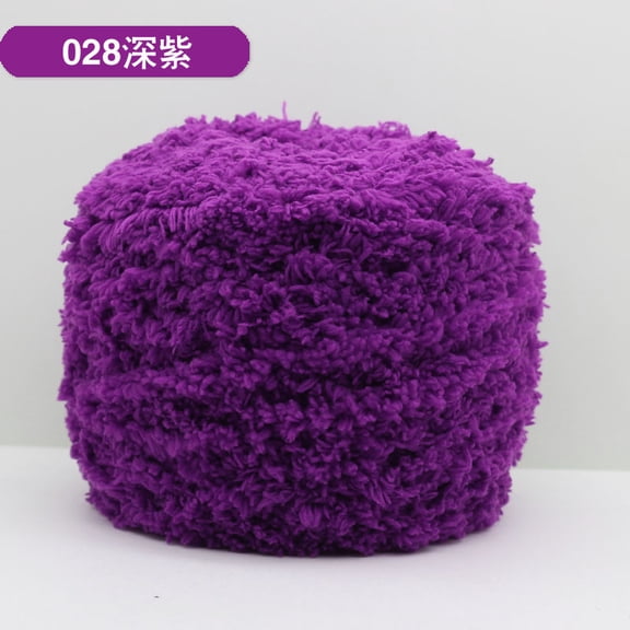 Mictong wool yarn for weaving, 100g soft wool yarn, high-quality wool blend yarn, ideal choice for DIY crafts, knitted wool yarn, winter accessories and home decoration, 2 piece, Dark purple