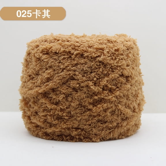 Mictong wool yarn for weaving, 100g soft wool yarn, high-quality wool blend yarn, ideal choice for DIY crafts, knitted wool yarn, winter accessories and home decoration, 2 piece, Khaki