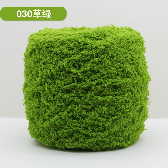 Mictong wool yarn for weaving, 100g soft wool yarn, high-quality wool blend yarn, ideal choice for DIY crafts, knitted wool yarn, winter accessories and home decoration, 2 piece, Grass green