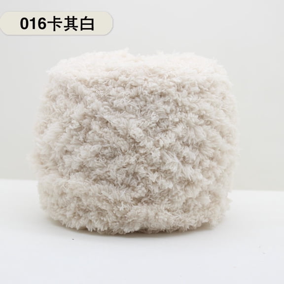 Mictong wool yarn for weaving, 100g soft wool yarn, high-quality wool blend yarn, ideal choice for DIY crafts, knitted wool yarn, winter accessories and home decoration, 2 piece, Shallow khaki
