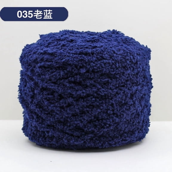 Mictong wool yarn for weaving, 100g soft wool yarn, high-quality wool blend yarn, ideal choice for DIY crafts, knitted wool yarn, winter accessories and home decoration, 2 piece, Dark blue