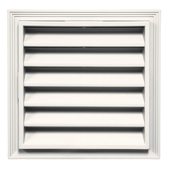 Mid America 12 Inch Square Vinyl Gable Vents (In Stock Now)