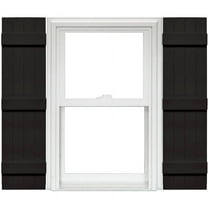 Mid America 4 Board and Batten Joined Vinyl Shutters (1 Pair) In Stock Now
