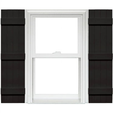 Mid America 4 Board and Batten Joined Vinyl Shutters (1 Pair) In Stock Now