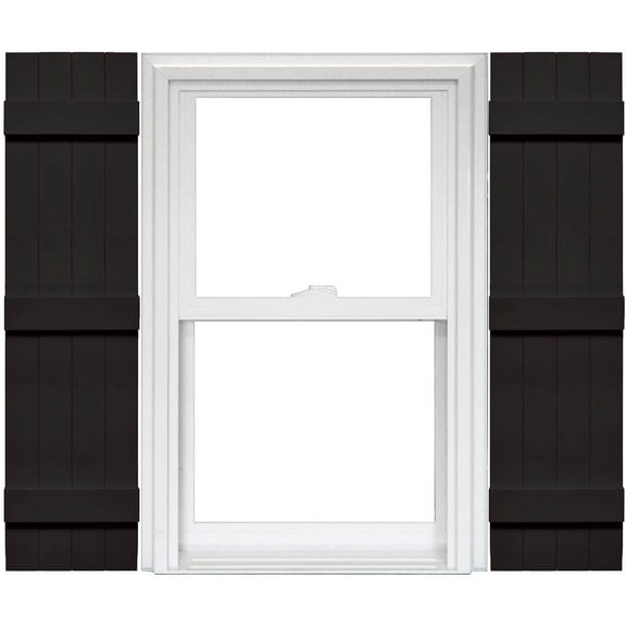Mid America 4 Board and Batten Joined Vinyl Shutters (1 Pair)