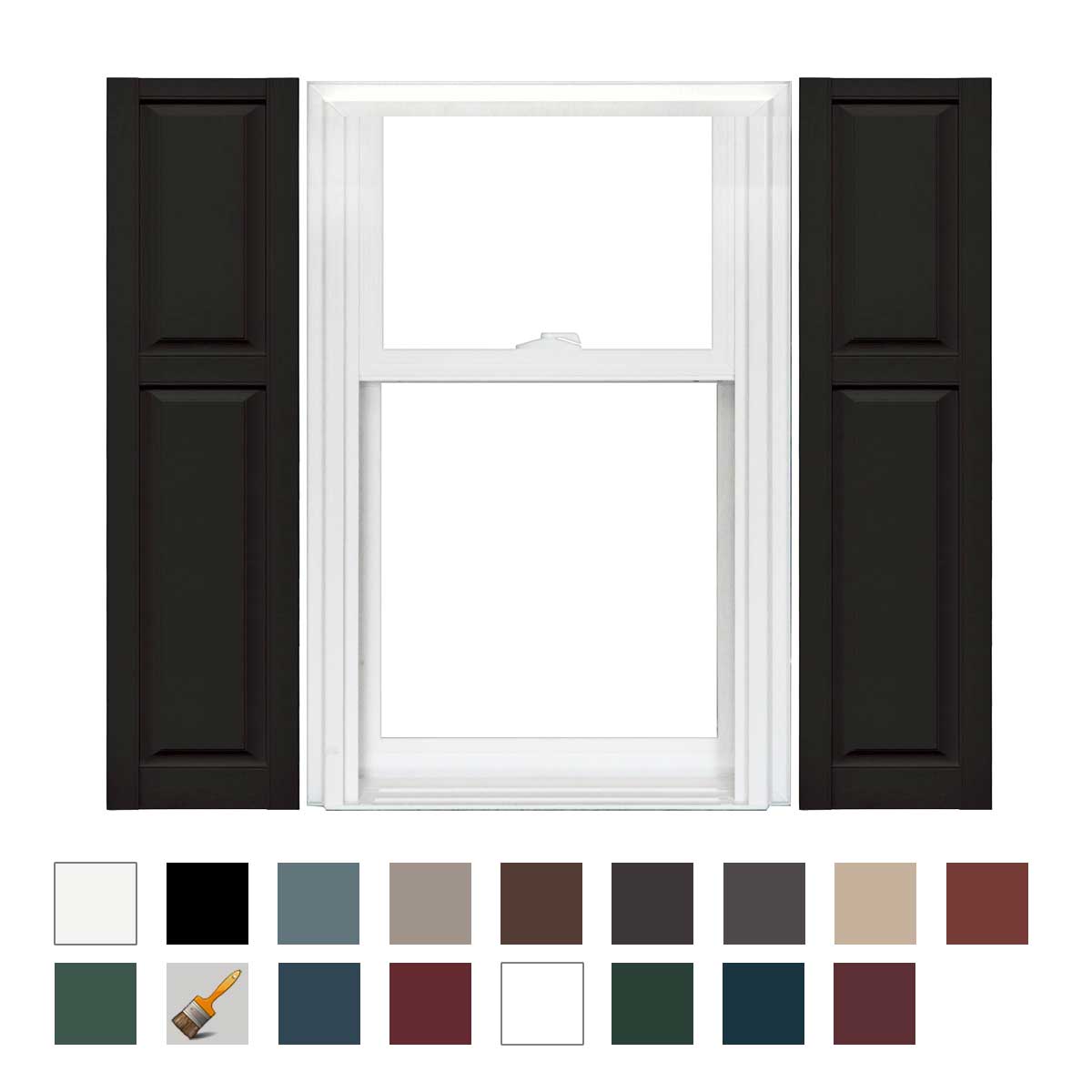 Mid America Cottage Style Vinyl Shutters 67 Inch Long (1 Pair