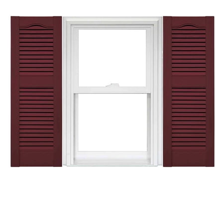 Mid America Open Louver Vinyl Shutters (1 Pair)