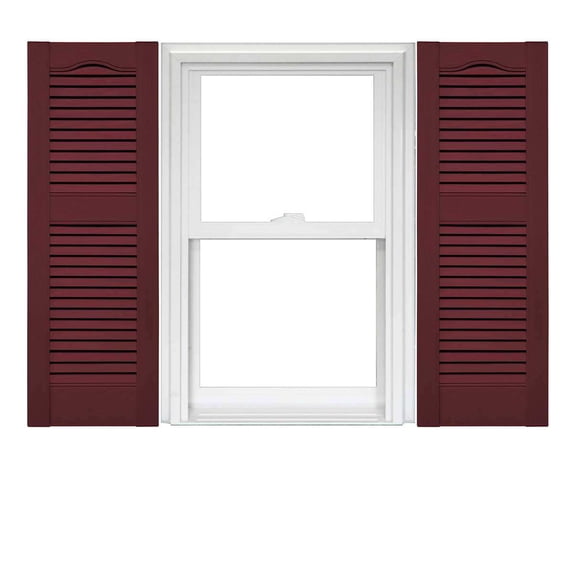 Mid America Open Louver Vinyl Shutters (1 Pair)