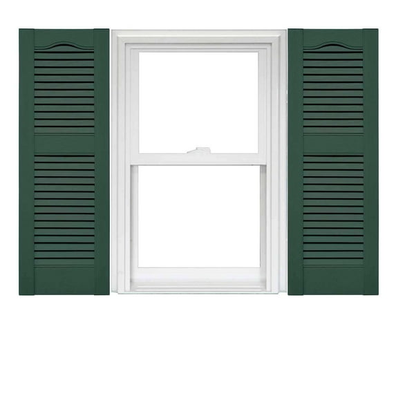 Mid America Open Louver Vinyl Shutters (1 Pair)