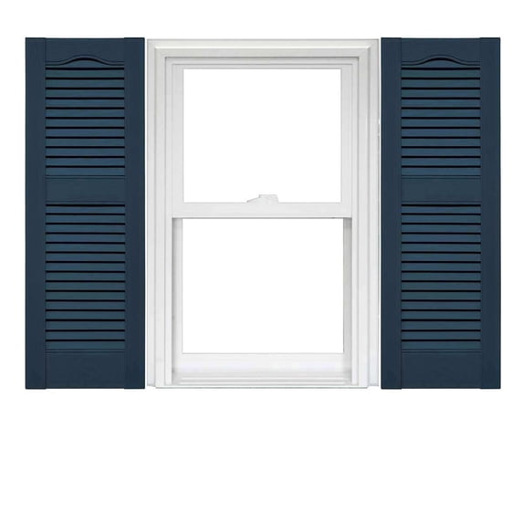 Mid America Open Louver Vinyl Shutters (1 Pair)