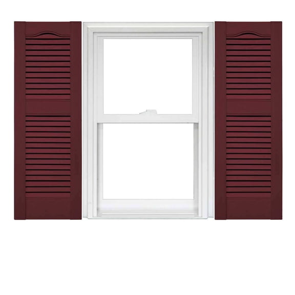Mid America Open Louver Vinyl Shutters (1 Pair)
