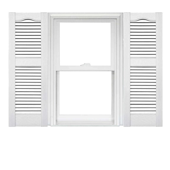 Mid America Open Louver Vinyl Shutters (1 Pair)