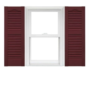 Mid America Open Louver Vinyl Shutters (1 Pair)