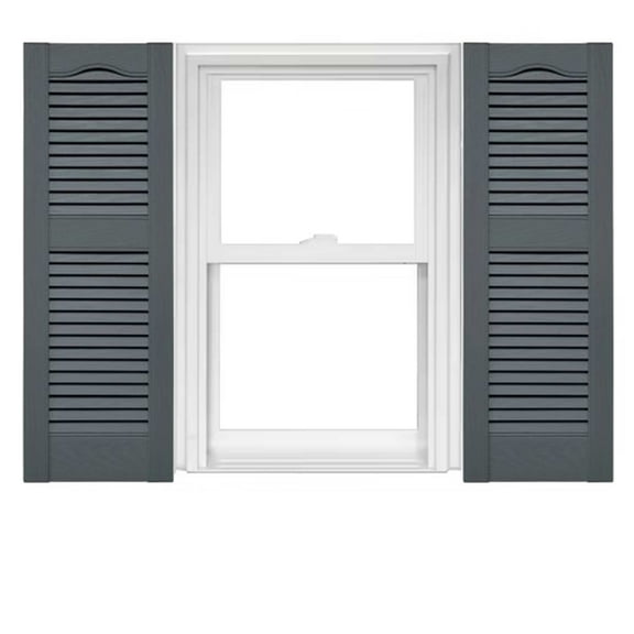 Mid America Open Louver 14.5 Inch Vinyl Shutters (1 Pair)
