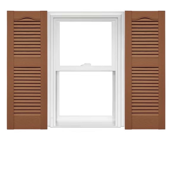 Mid America Open Louver 14.5 Inch Vinyl Shutters (1 Pair)