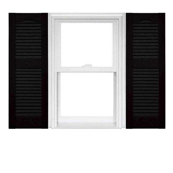 Mid America Open Louver Vinyl Shutters (1 Pair)