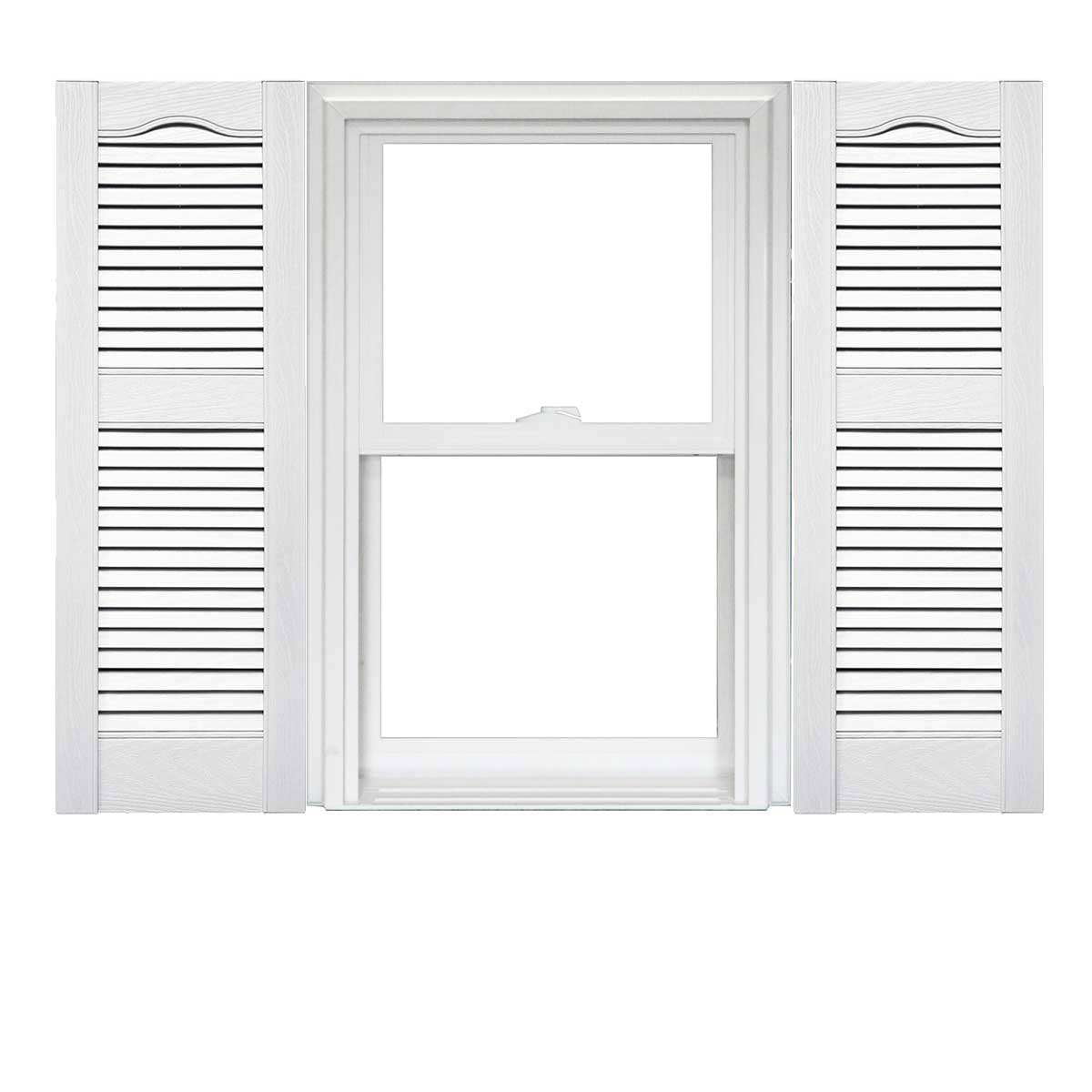 Mid America Paintable Outdoor Exterior Vinyl Shutters for Outside House ...