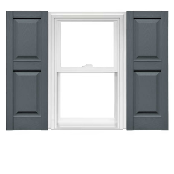 Mid America Vinyl Raised Panel Window Shutters (1 Pair)