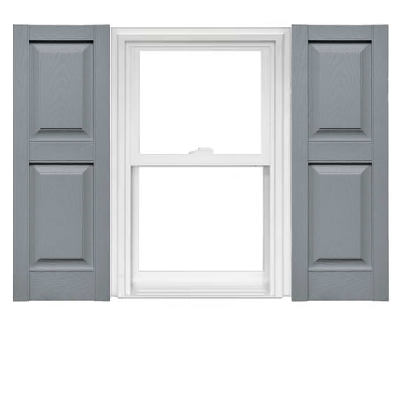 Mid America Vinyl Raised Panel Window Shutters (1 Pair)