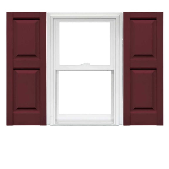 Mid America Vinyl Raised Panel Window Shutters (1 Pair)