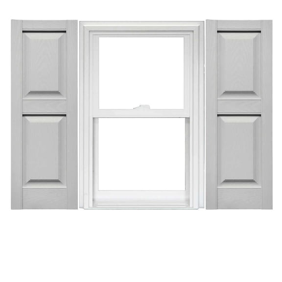 Mid America Vinyl Raised Panel Window Shutters (1 Pair)