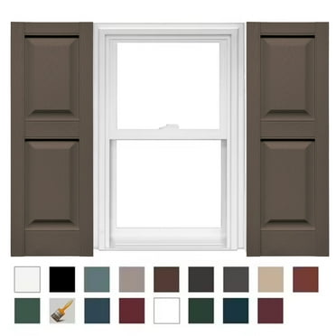 Mid America Raised Panel Shutters 14 3/4 Inch Width (1 Pair)