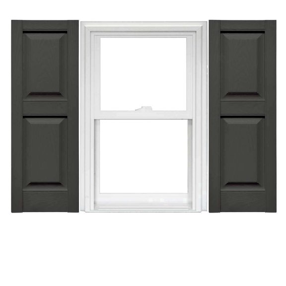 Mid America Vinyl Raised Panel Window Shutters (1 Pair)
